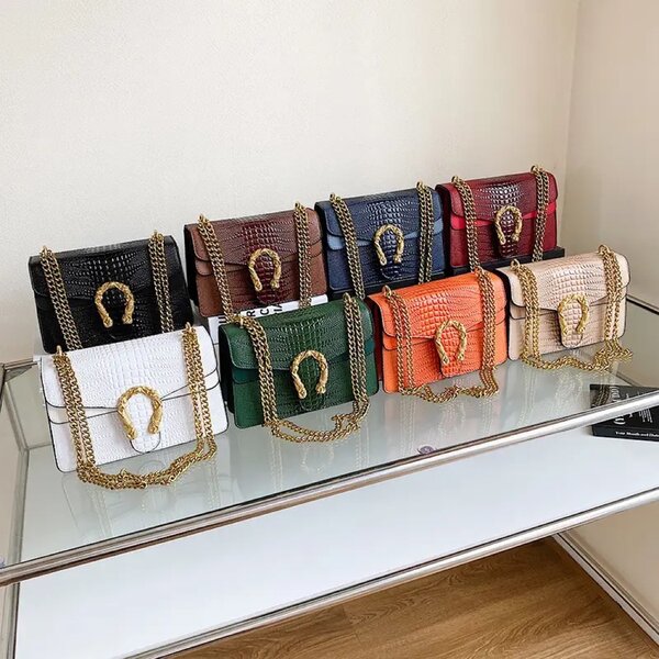 Snake skin retro bag