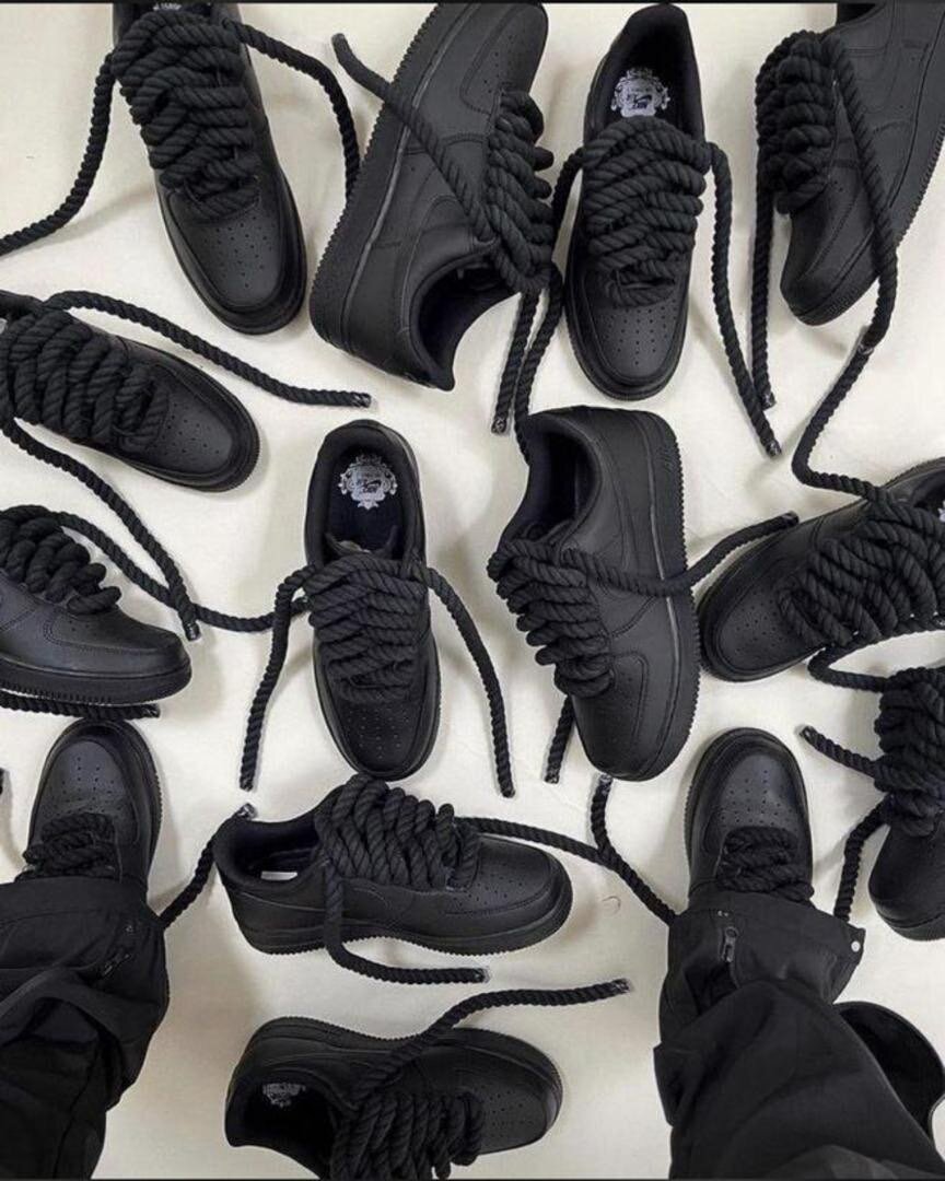 Baskets noires unisexes tendance