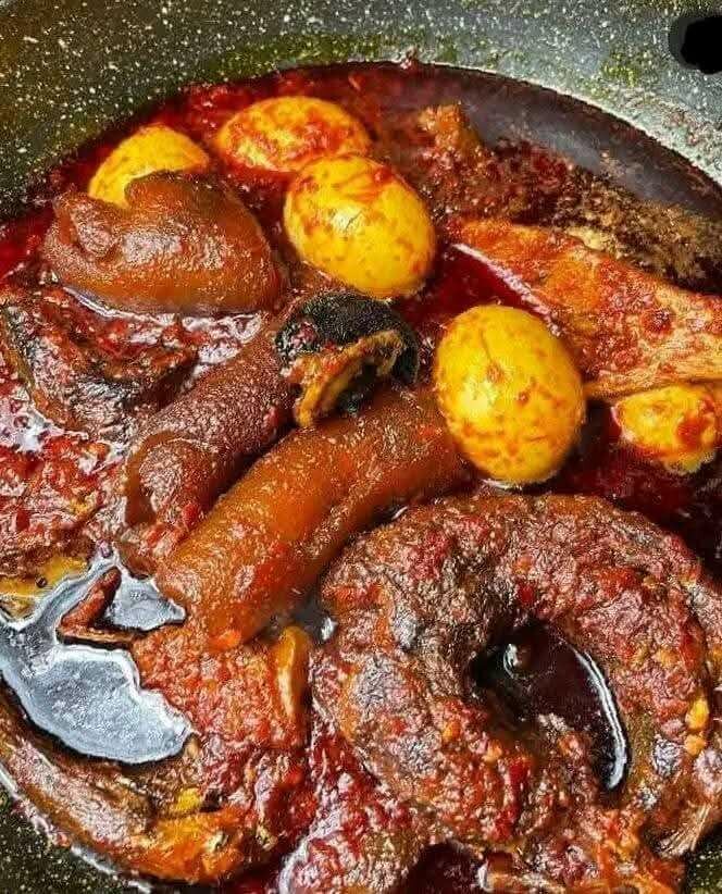 White rice and stew