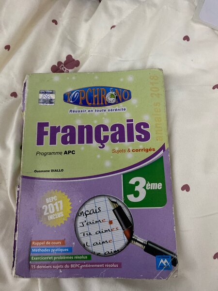 French Exam Prep Book 3rd Year