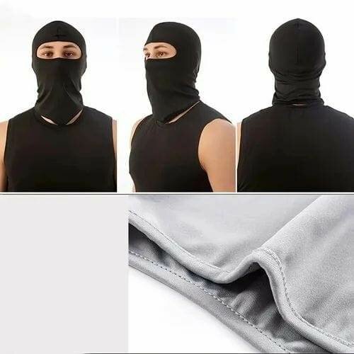 Cagoule à 3 trous, double tricot, bonnet masque de ski