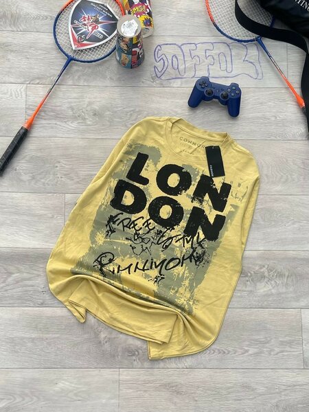 T-shirt jaune imprimé London