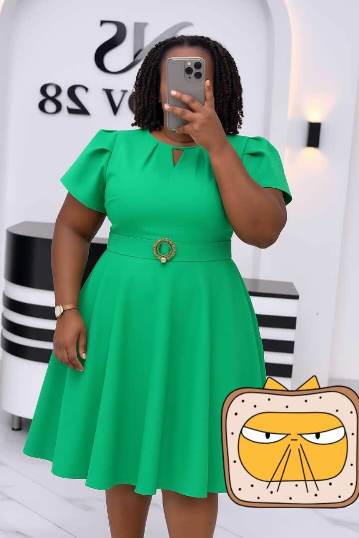 Robe émeraude élégante