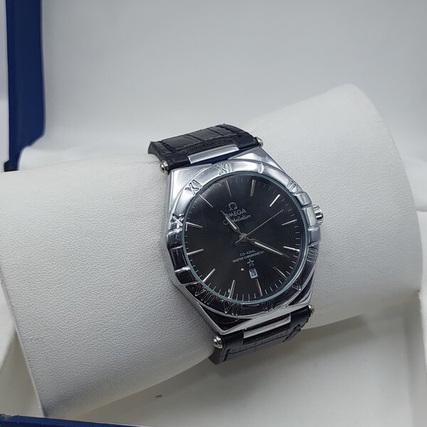 Men Omega leather watch