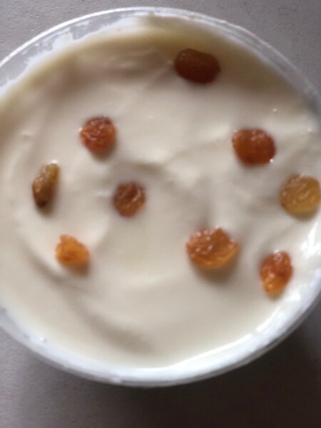 Yaourt au pépite de raisin sec