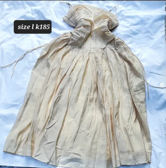 beige dress