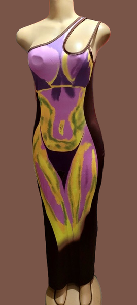 Robe élégante asymétrique