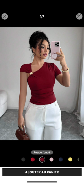 Top asymétrique chic