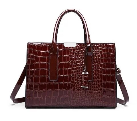 Leather hand bag