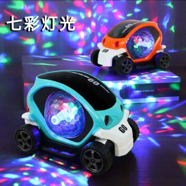 Voiture de cascade rotative à 360 degrés Bump and Go Toy ave