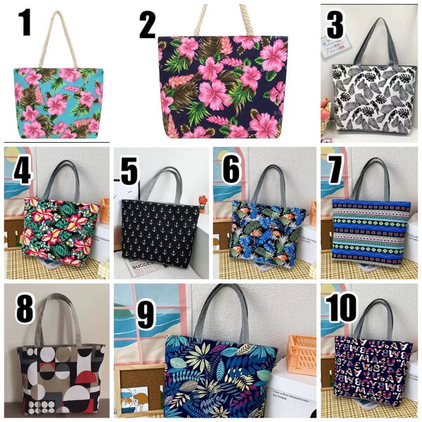 Flower tote bag