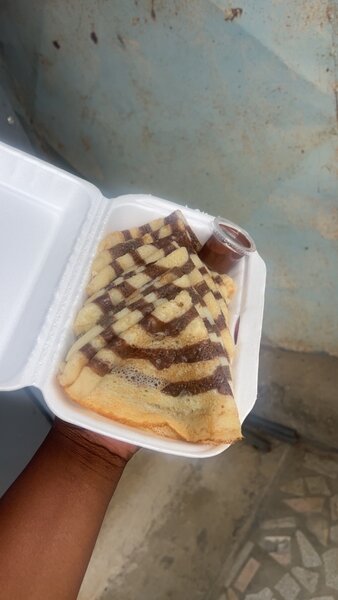 Crêpes marbrées