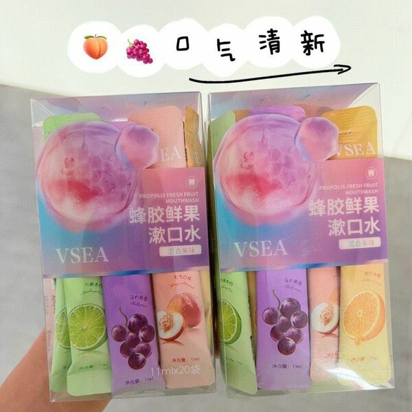 Sachet mouthwash