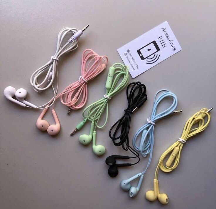 Écouteurs multicolores filaires