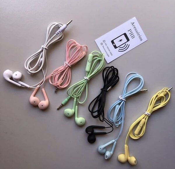 Écouteurs multicolores filaires