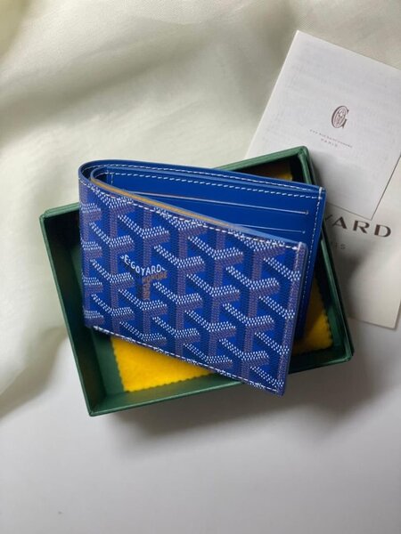 Porte-monnaie en cuir bleu élégant