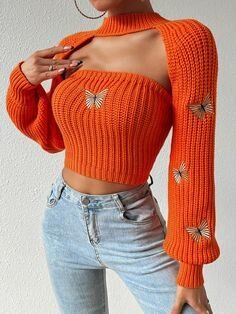 Pull court papillon