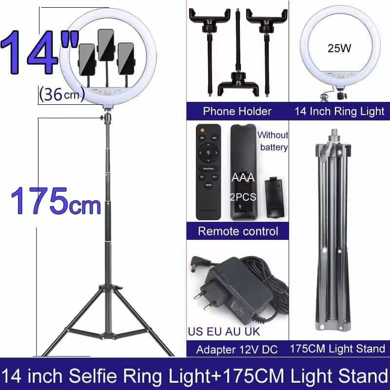 Anneau LED 14" avec Trépied