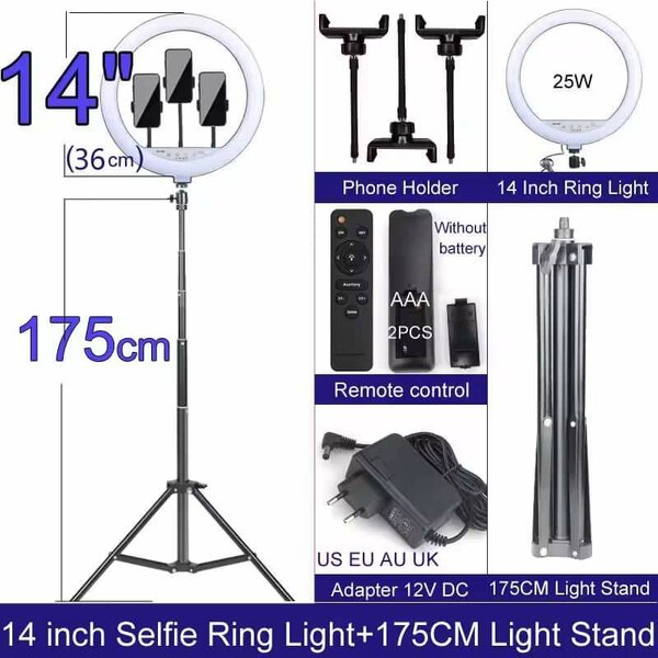 Anneau LED 14" avec Trépied