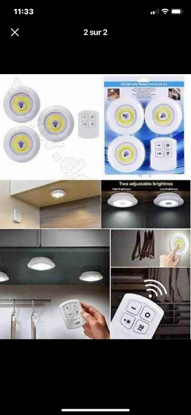 Trois ampoules led