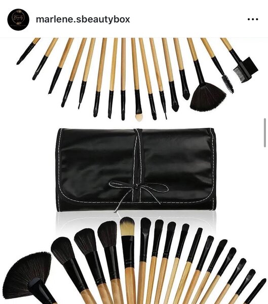 Lot de 24 pinceaux de maquillage