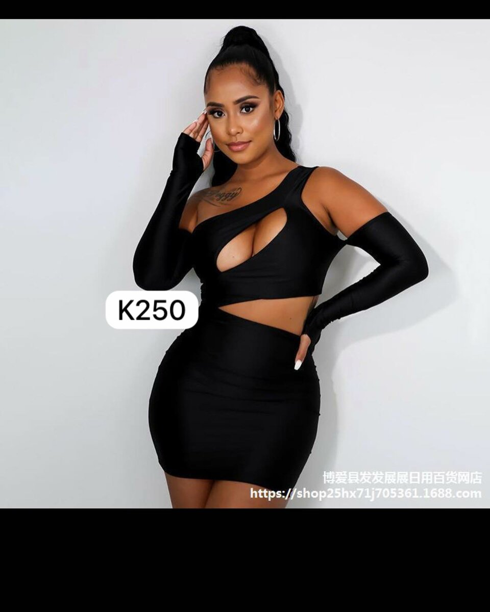 black dress