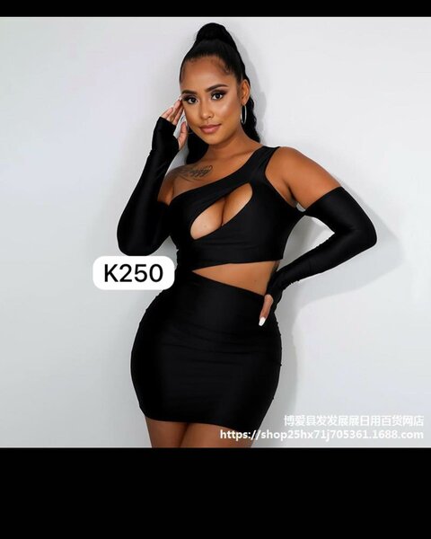 black dress