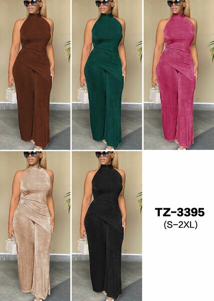 Beige jump suit