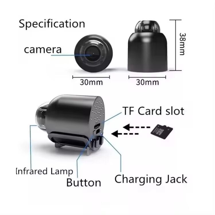 Mini caméra X5 wifi discrète