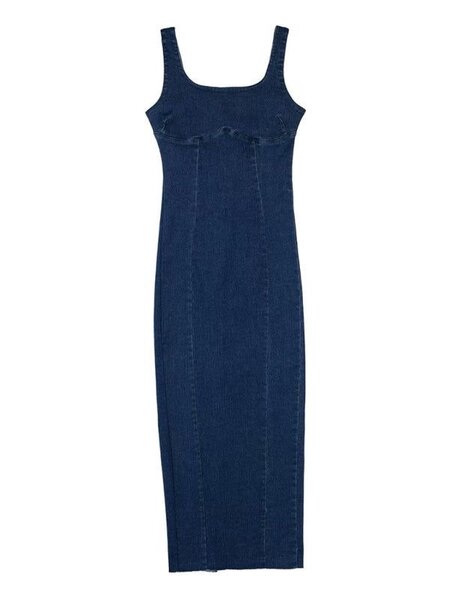 Denim maxi dress