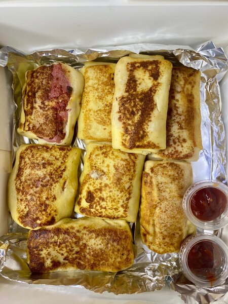 Crêpes salées jambon fromage