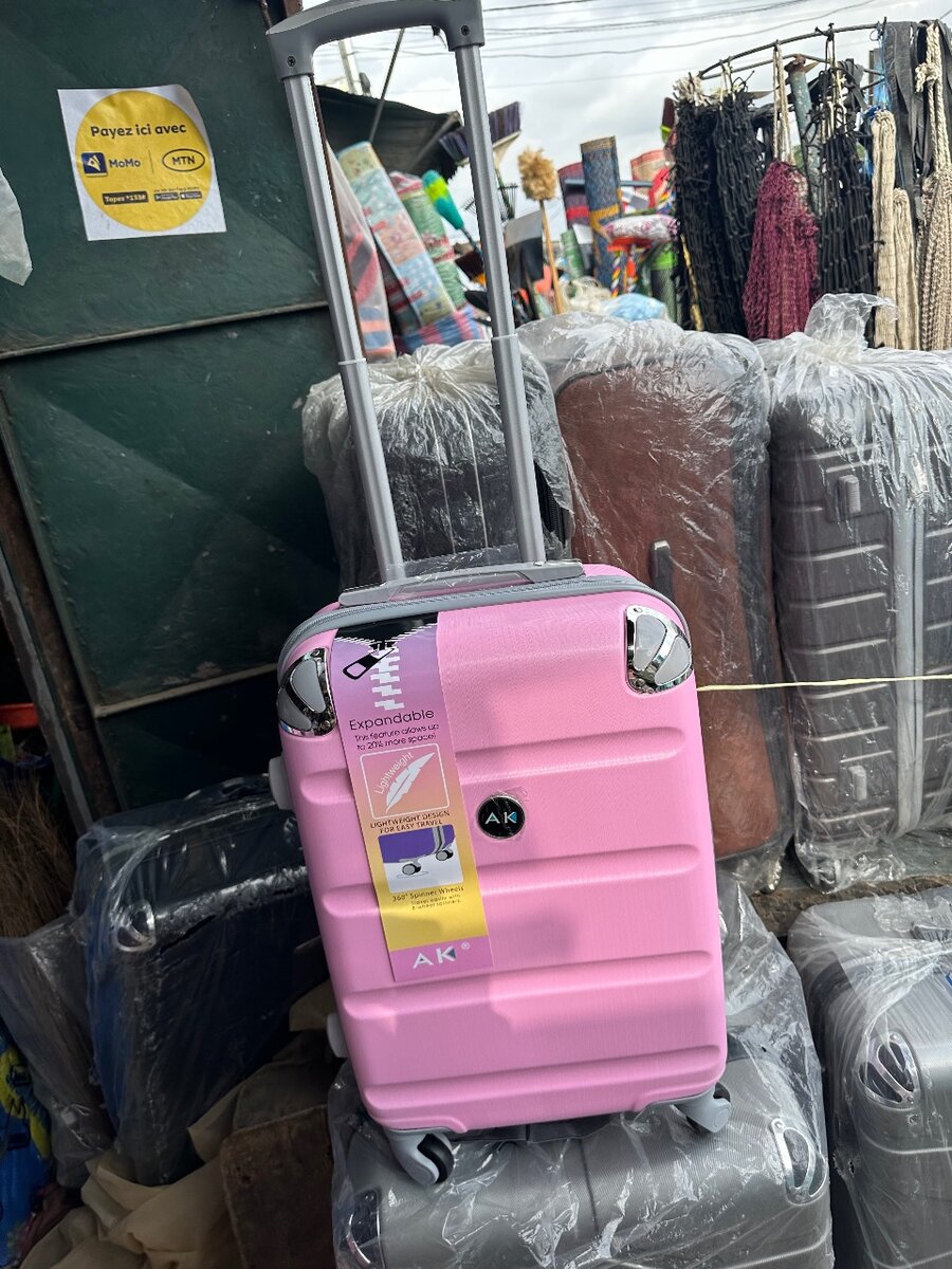 Pink Expandable Suitcase