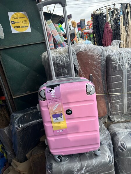Pink Expandable Suitcase