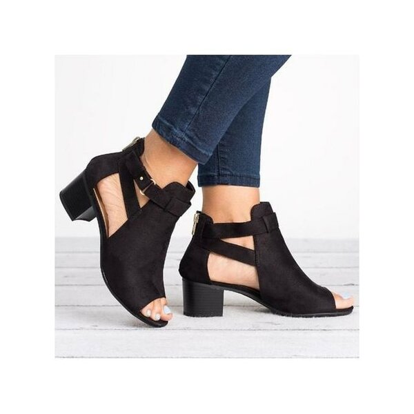 Fashion Ladies Platform High Thick Heel Big Size Sandals