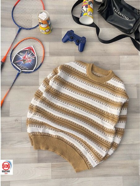 Pull rayé décontracté