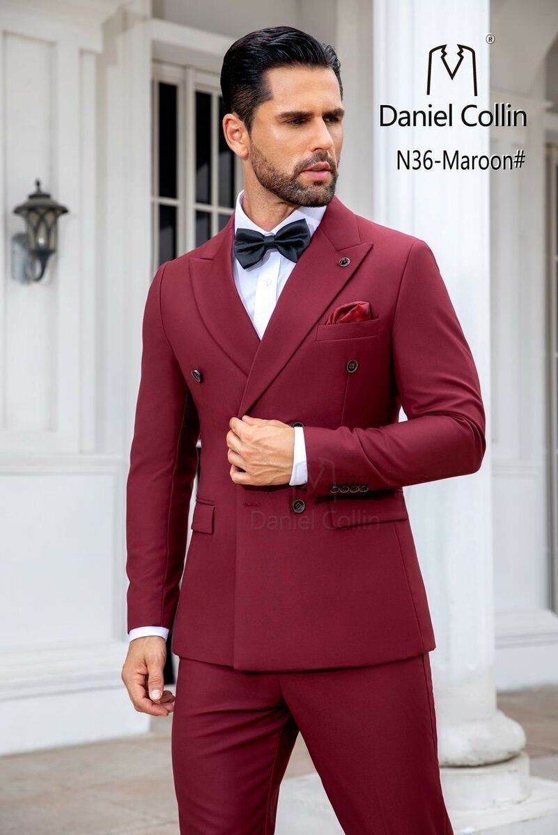 *QUALITY DANIEL COLLIN  DOUBLE BREASTED SUIT