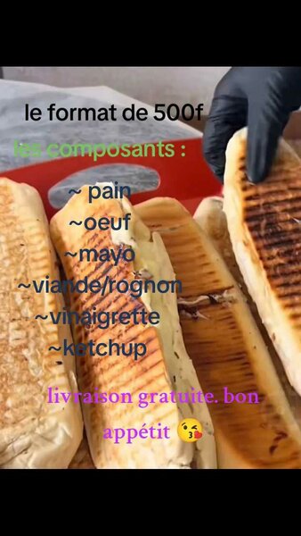 Paninis Grillés Rognons et Œufs
