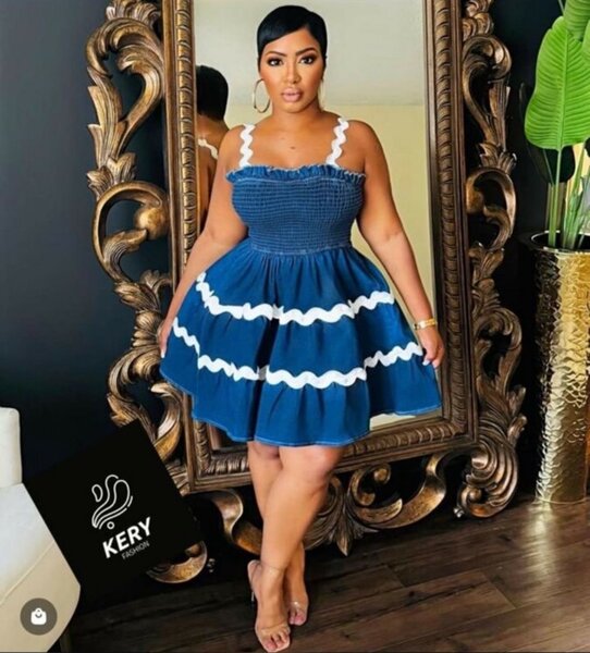 Cute jeans straight dress
