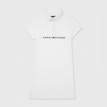 Robe Polo Pour Fille - Blanc - TOMMY HILFIGER