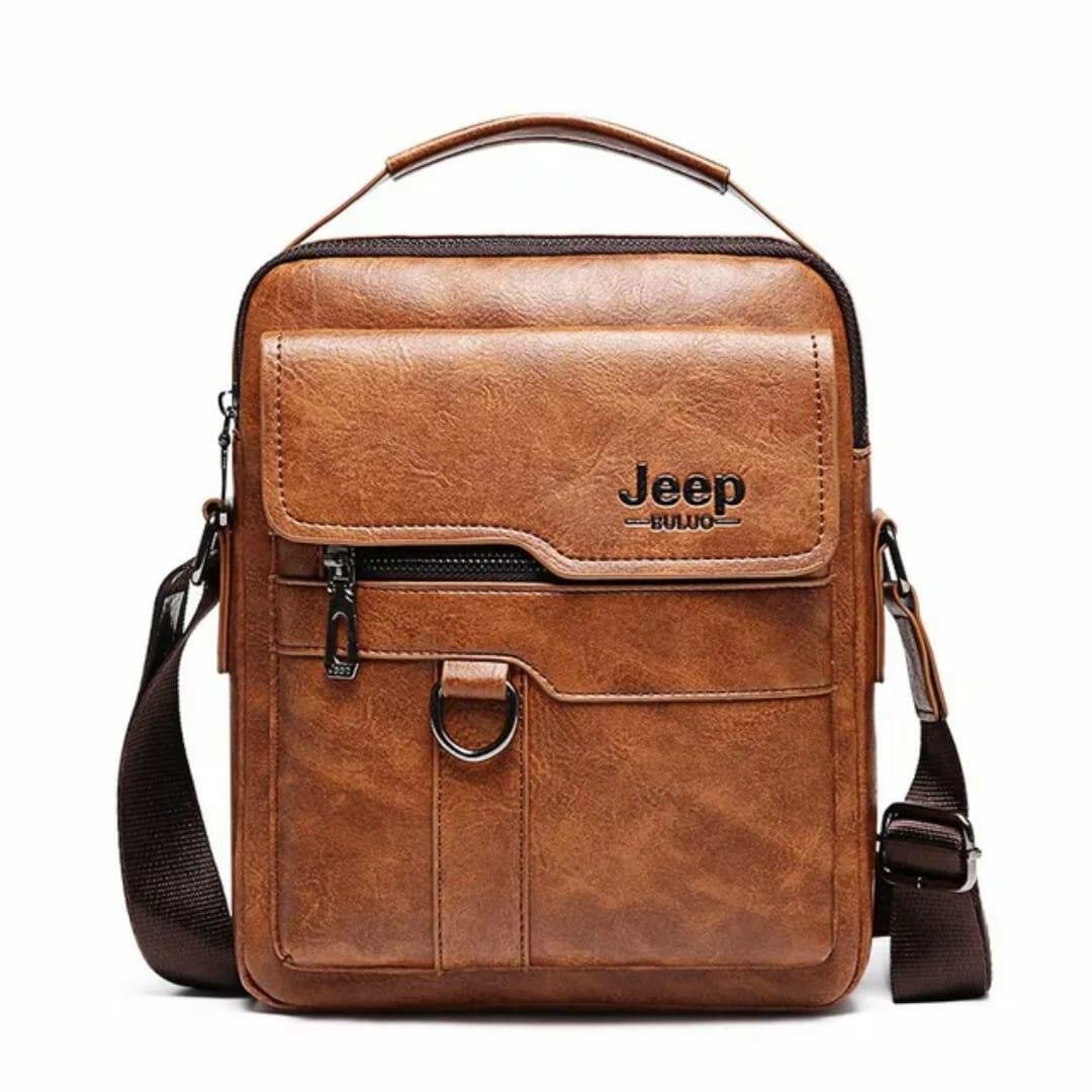 Sacoche en cuir homme Jeep