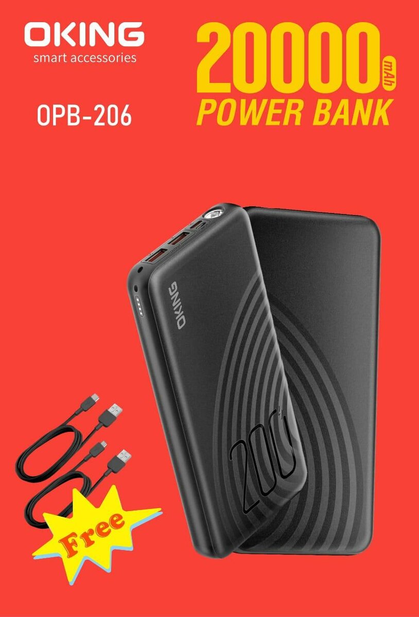 OKING 20000mAh Power Bank