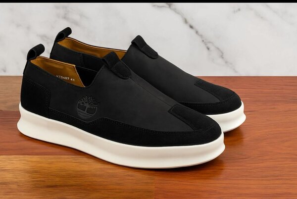 Chaussures Slip-On en Cuir Pour Hommes