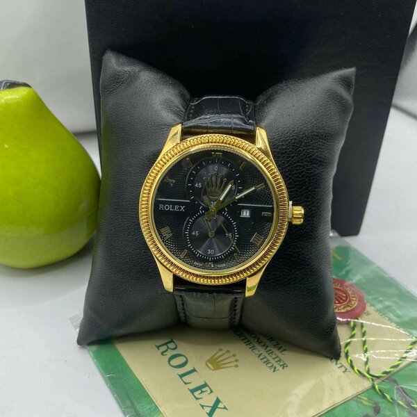 Rolex leather watch