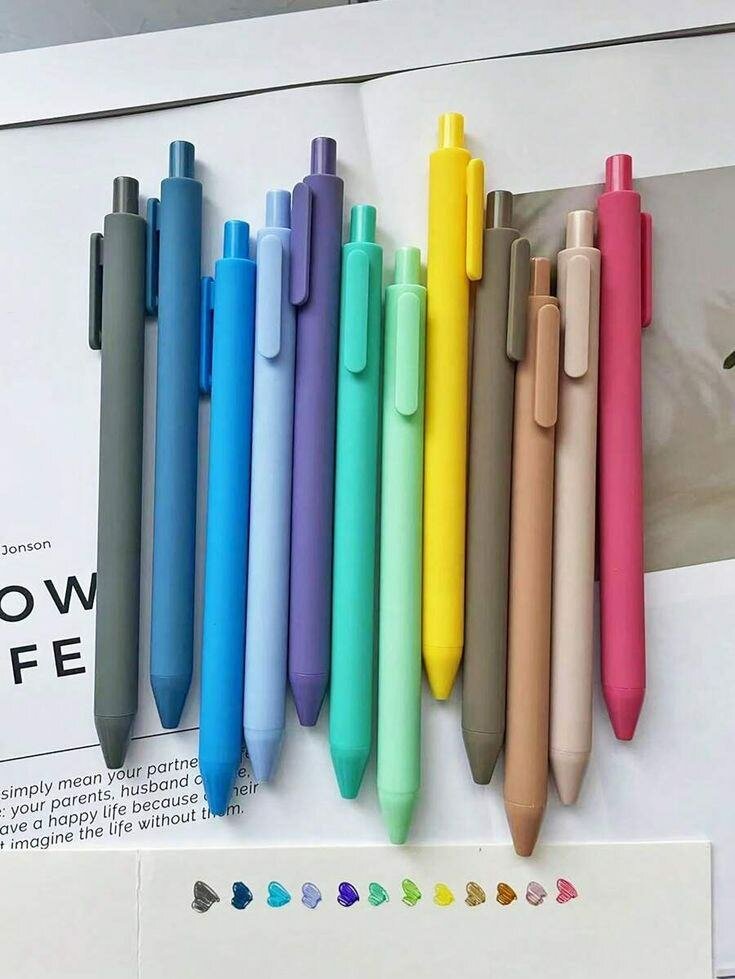 Stylos colorés Morandi