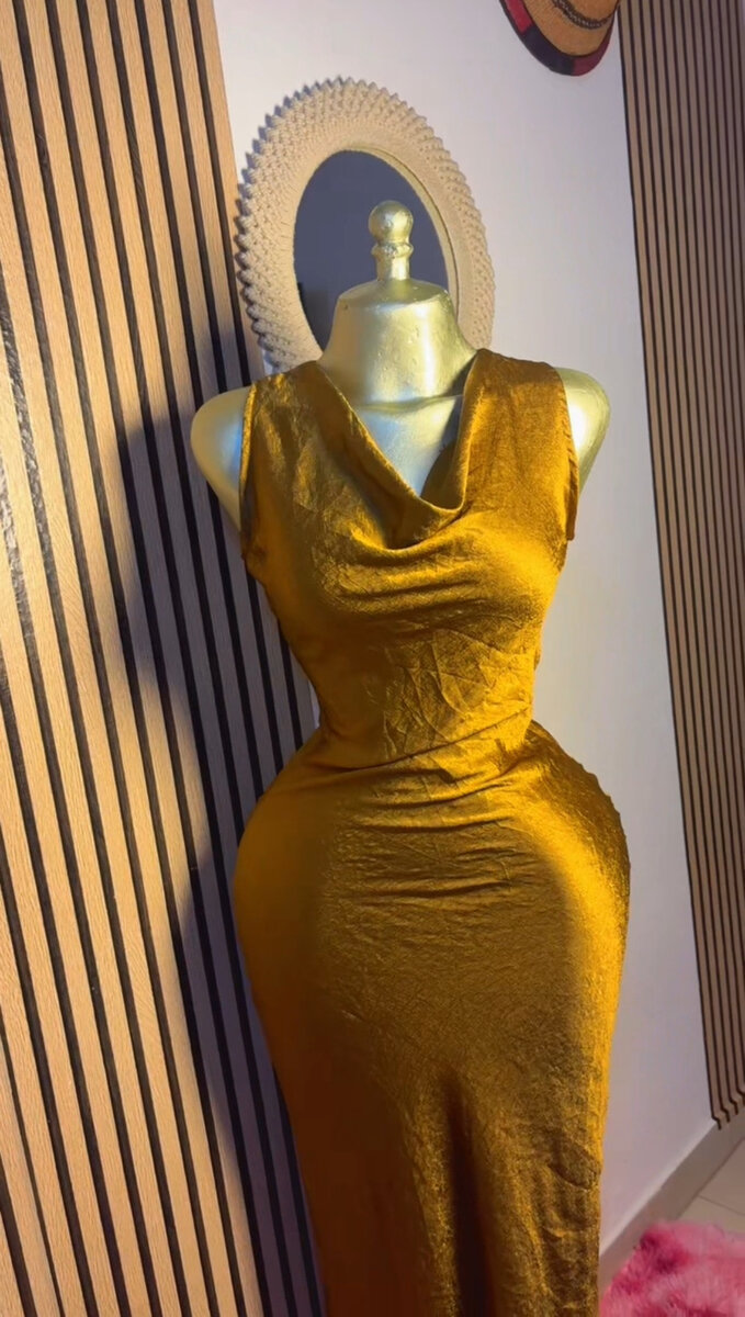 Robe Longue Satinée Éclatante