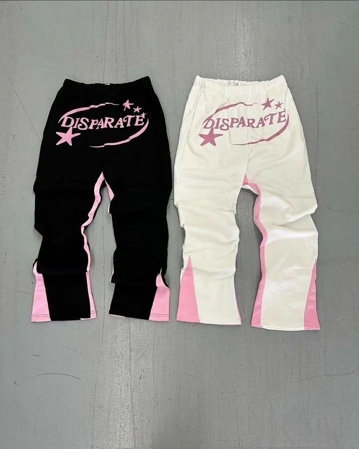 Pantalons sport bicolores unisexes