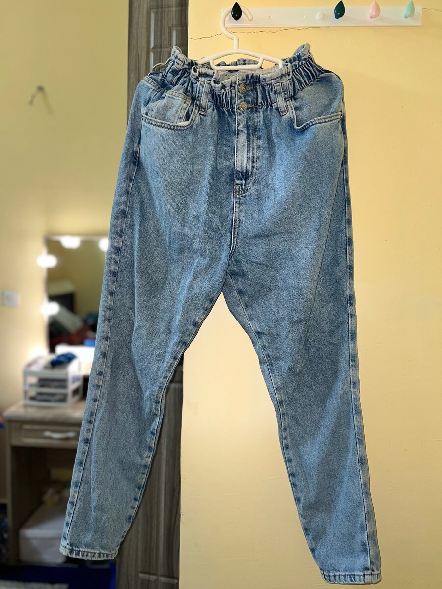 Pantalon jean taille haute