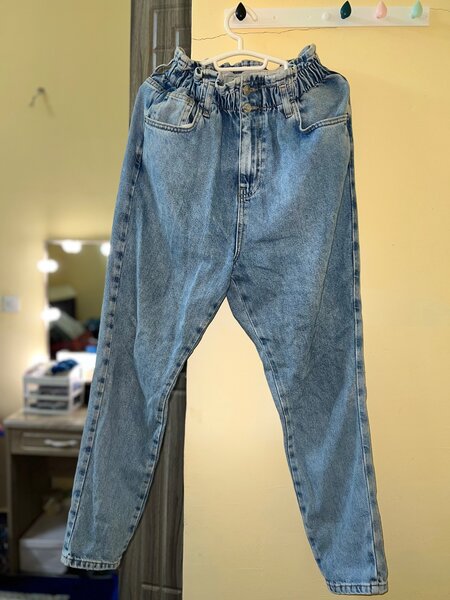 Pantalon jean taille haute