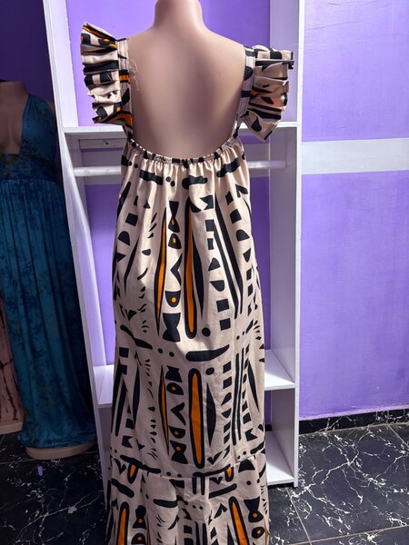 Robe longue ethnique élégante