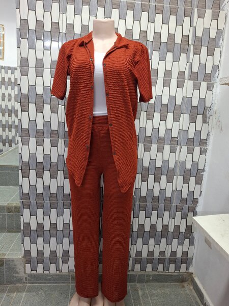Complet femme pantalon chemise